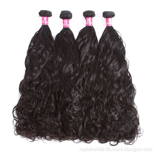 Cheap Wholesale Mongolian Vrigin Remy Human Hair Weave Water Wave 4 Bundles with 5x5 6x6 7x7 Lace Closure